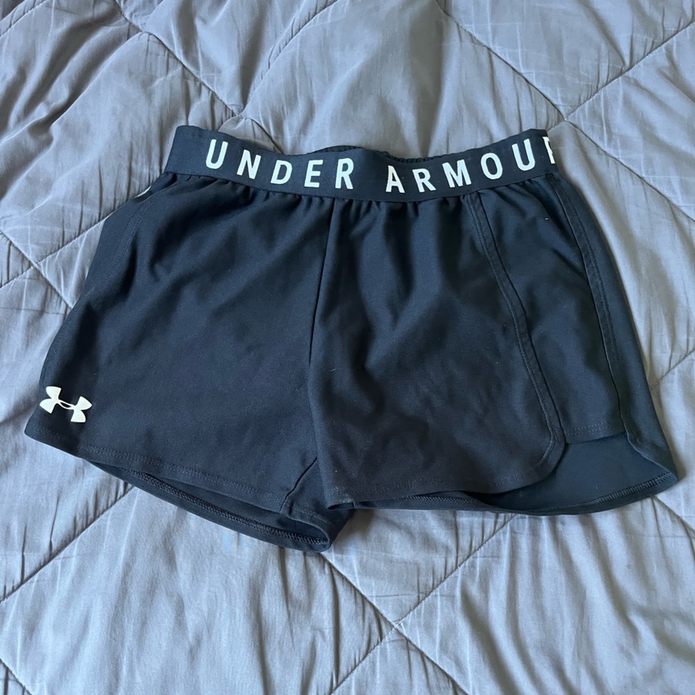 Black athletic shorts
